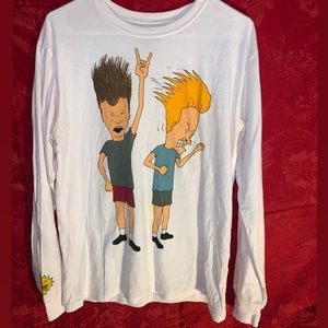 Beavis and Butthead Print Longsleeve Tee